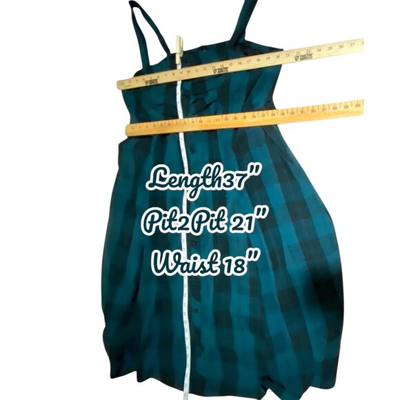 Torrid Womens Midi Dress 1X Seersucker Button Sleeveless Academia Adjustable - Picture 5 of 14